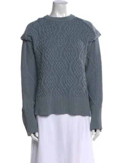 Pre-owned Remain Birger Christensen Mock Neck Sweater W/ Tags In Blue