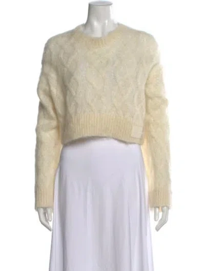 Pre-owned Remain Birger Christensen Mohair Crew Neck Sweater In Neutral