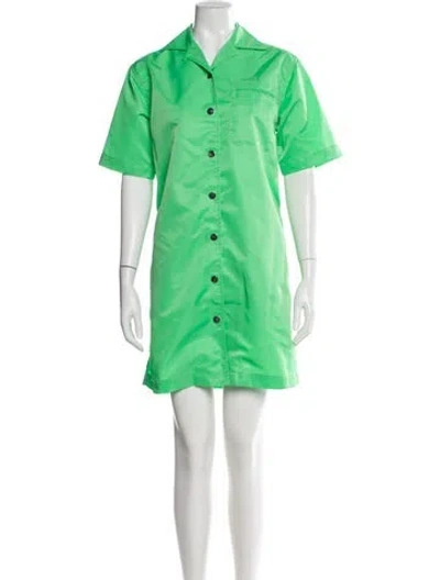 Pre-owned Remain Birger Christensen Nylon Coat W/ Tags In Green