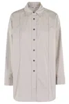 Remain Birger Christensen Oversize Pintuck In Chateau Gray