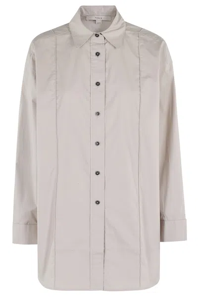 Remain Birger Christensen Oversize Pintuck In Chateau Gray