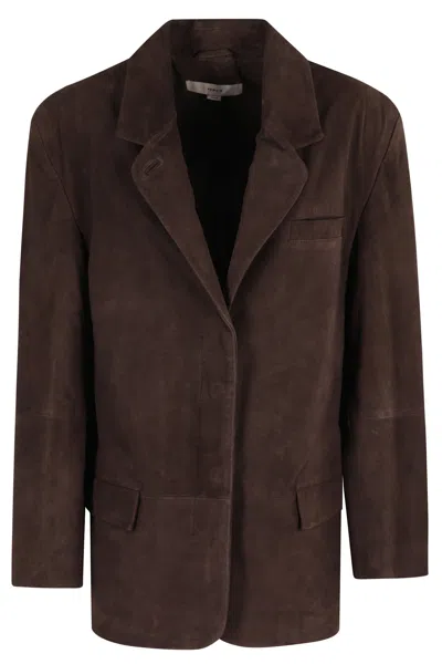 REMAIN BIRGER CHRISTENSEN OVERSIZED SUEDE BLAZER
