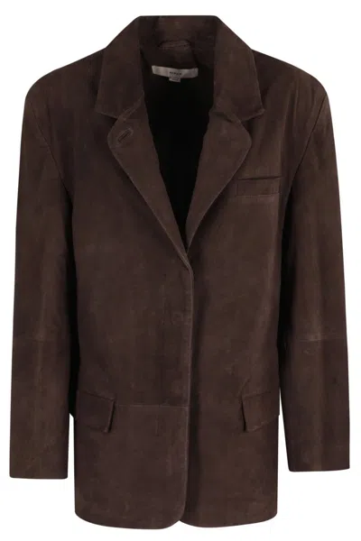 REMAIN BIRGER CHRISTENSEN OVERSIZED SUEDE BLAZER