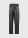 Remain Birger Christensen Cocoon Black Leather Pants In Black