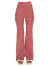 Remain Birger Christensen Soleima Knit Pants Magenta In Brown