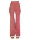 Remain Birger Christensen Soleima Knit Pants Magenta In Pink
