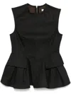 Remain Birger Christensen Peplum Denim Top