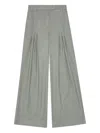 Remain Birger Christensen Pinstripe-oattern Pleated Trousers In Gray