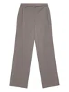 Remain Birger Christensen Pleated Back-pocket Trousers In Gray