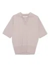 Remain Birger Christensen Polo-neck Knitted Top In Neutral