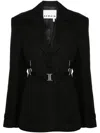 Remain Birger Christensen Black Belted Blazer In Black