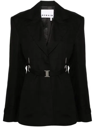 Remain Birger Christensen Black Belted Blazer