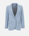 Remain Birger Christensen Cropped Sleeve Blazer Peak Lapel