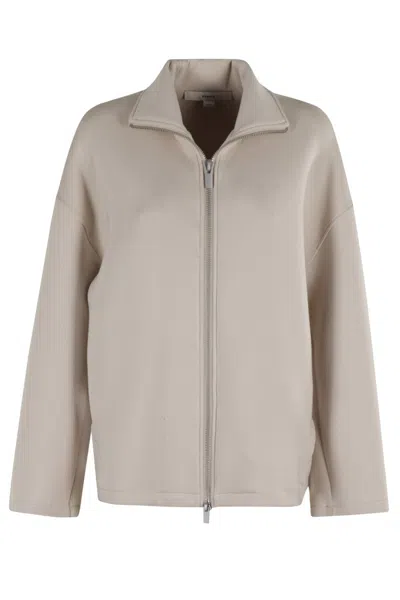 Remain Birger Christensen Remain Soft Zipped Jacket In Neutral