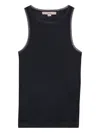 Remain Birger Christensen Ribbed Racer-back Top In Black