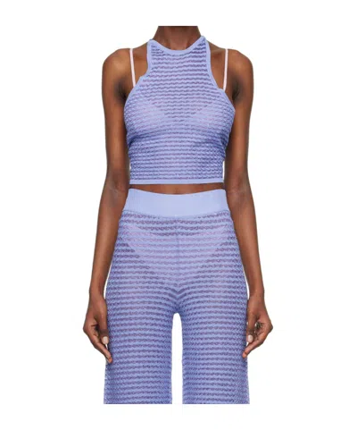 Remain Birger Christensen Purple Self-tie Tank Top In 17-3612 Orchid Mist
