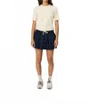 Remain Birger Christensen Rory Mini Skirt In Midnight Stripe In Multi