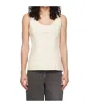 Remain Birger Christensen Round-neck Zippered Vest In Neutral