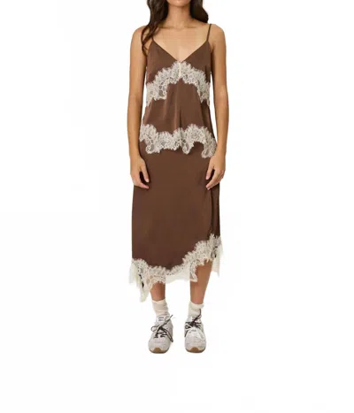 Remain Birger Christensen Rue Lace Cami In Cola In Brown