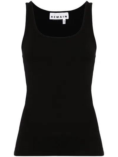 Remain Birger Christensen Geripptes Tanktop In Schwarz