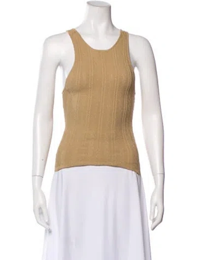 Pre-owned Remain Birger Christensen Scoop Neck Sleeveless Top In Neutral