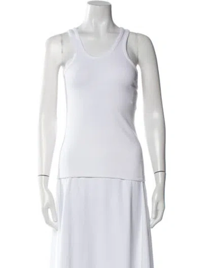 Pre-owned Remain Birger Christensen Scoop Neck Sleeveless Top In White