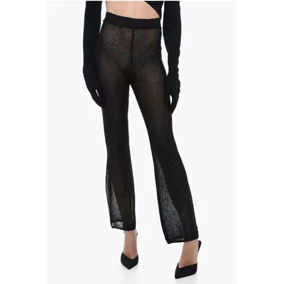 Remain Birger Christensen See Through Knitted Pants With Sequines