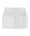 Remain Birger Christensen Shearling Mini Skirt In White