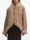 Remain Birger Christensen Shearling Reversible Jacket In Neutral