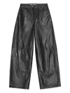 Remain Birger Christensen Sheepskin Panelled Straight-leg Trousers