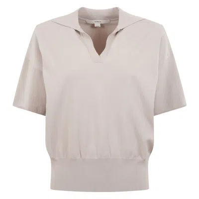 REMAIN BIRGER CHRISTENSEN SHORT-SLEEVED POLO SWEATER