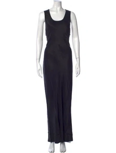 Pre-owned Remain Birger Christensen Silk Long Dress W/ Tags In Blue