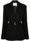 Remain Birger Christensen Single-breasted Belted Blazer In Black