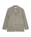 Remain Birger Christensen Single-breasted Long-sleeved Blazer In Gray