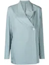 Remain Birger Christensen Single-breasted Tailored Blazer In Blue