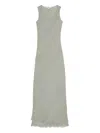 Remain Birger Christensen Slip Layered Maxi Dress In Gray