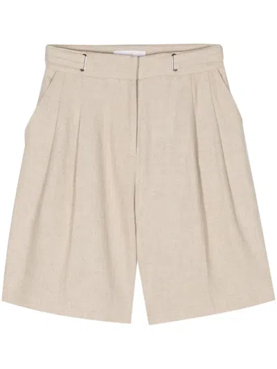Remain Birger Christensen Sorna Belted Shorts In 中性色