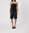 Remain Birger Christensen Strapless Bodice Top In Black