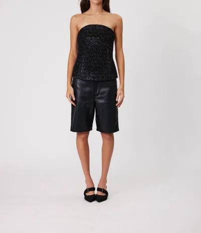 Remain Birger Christensen Strapless Bodice Top In Black