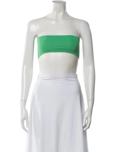 Pre-owned Remain Birger Christensen Strapless Crop Top In White