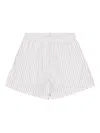 Remain Birger Christensen Striped Side-pocket Shorts In White