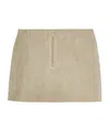 Remain Birger Christensen Beige Bonded Leather Miniskirt