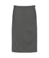 Remain Birger Christensen Suiting Midi Skirt In Gray