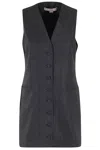 Remain Birger Christensen Suiting Vest In Caviar Comb