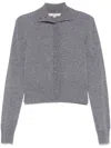 Remain Birger Christensen Turtleneck Cardigan In Grey