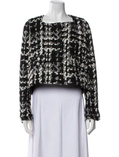 Pre-owned Remain Birger Christensen Tweed Pattern Evening Jacket In Black