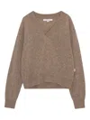 Remain Birger Christensen Maglia V-neck Brown In Brown