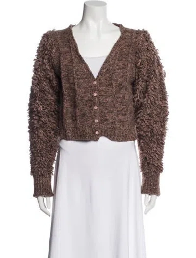 Pre-owned Remain Birger Christensen V-neck Sweater In Brown