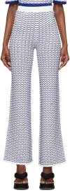 Remain Birger Christensen White 3d Wave Lounge Pants In 11-0601 Bright White