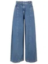 Remain Birger Christensen Wide Leg Jeans Blue In Blue